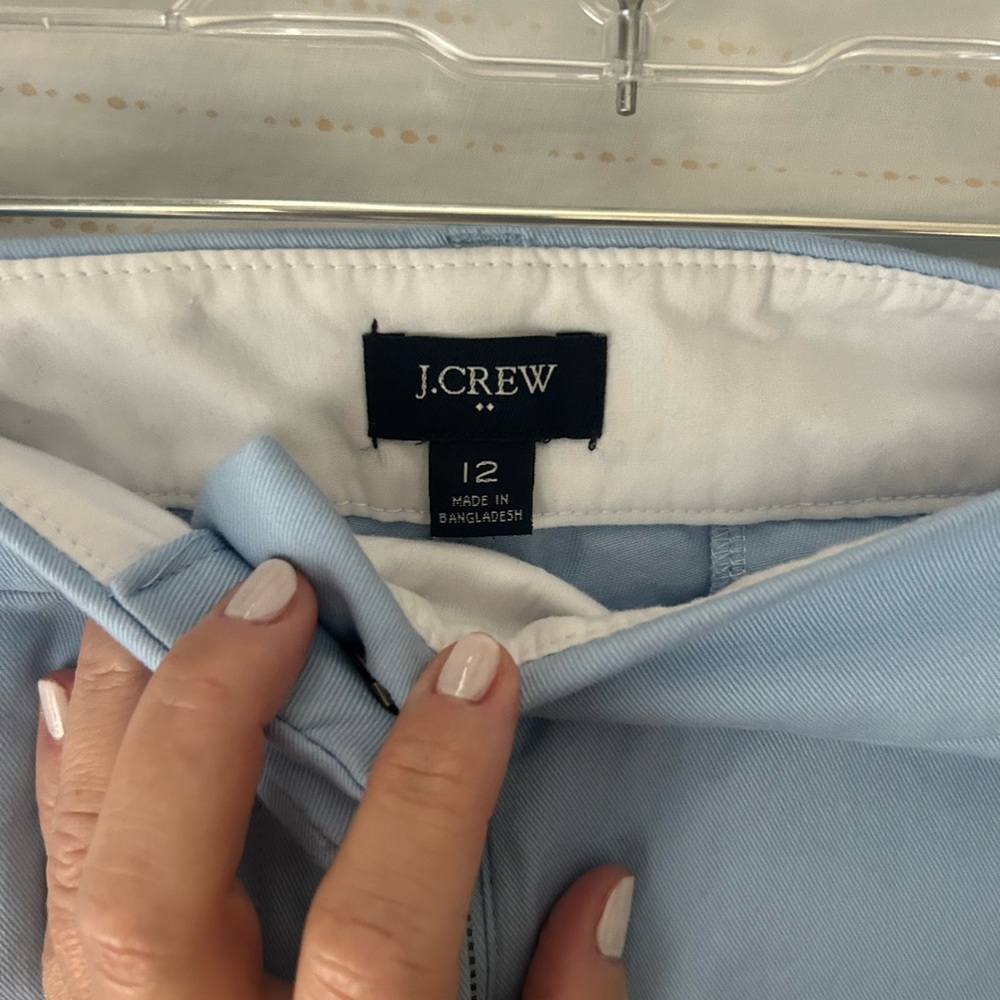 j crew chino shorts size 12